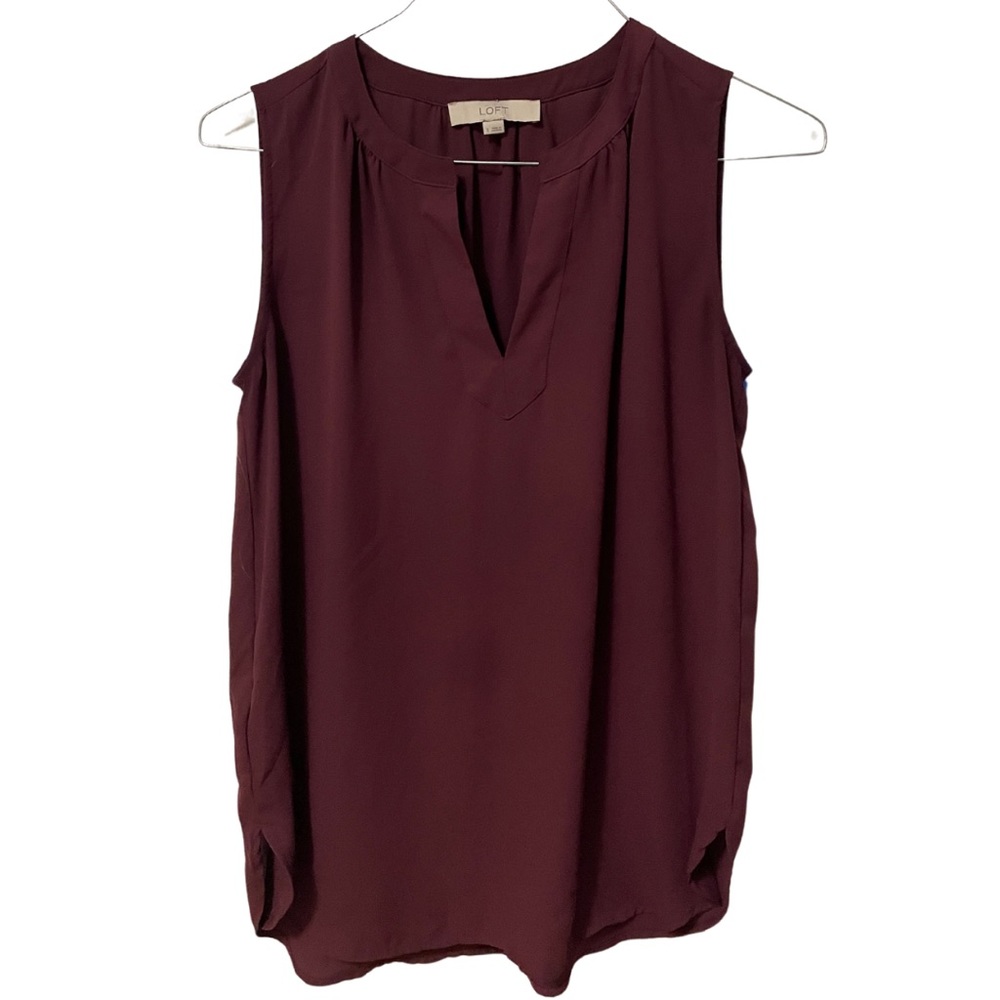 Loft Maroon Tank Top
